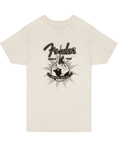 Fender Guitars WORLD TOUR Tee T-Shirt, S, SMALL