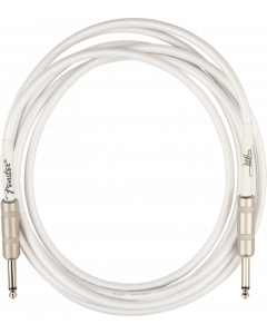 Genuine Fender Juanes Signature Instrument Guitar Cable, 10' ft, Luna White