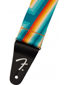 Genuine Fender Retro Series Guitar Strap, Rainbow