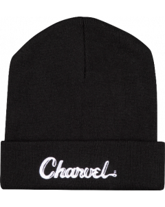 Genuine Charvel Guitars Toothpaste Logo Premium Beanie, Black, One Size Fits