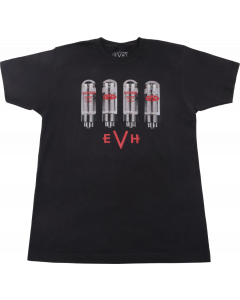 EVH Eddie Van Halen Amp Tube Logo Tee T-Shirt, Black, M, Medium