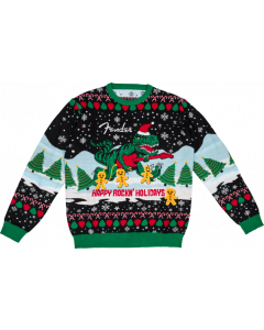 Genuine Fender Guitars 2023 "TELEREX" Ugly Christmas Sweater, M, MEDIUM