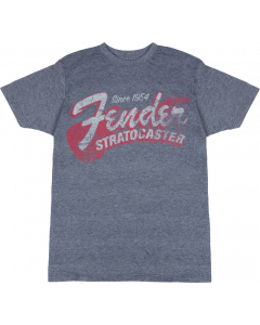 Genuine Fender Guitars Since 1954 Strat T-Shirt, Blue Smoke, S, SMALL