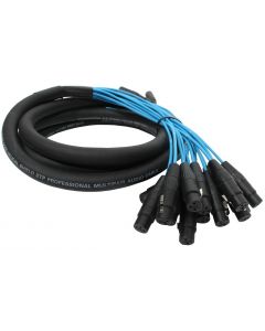 Elite Core 16 Channel 10' ft Fan-to-Fan Audio Cable XLR Stage Snake - PEX1610