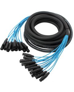 Elite Core 16 Channel 30' ft Fan-to-Fan Audio Cable XLR Stage Snake - PEX1630