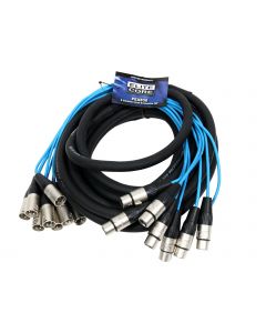 Elite Core 8 Channel 30' ft Fan-to-Fan Audio Cable XLR Stage Snake - PEX830