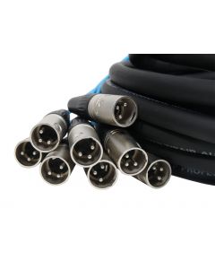 Elite Core 8 Channel 30' ft Fan-to-Fan Audio Cable XLR Stage Snake - PEX830