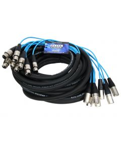 Elite Core 8 Channel 50' ft Fan-to-Fan Audio Cable XLR Stage Snake - PEX850