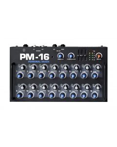 Elite Core PM16 16-Channel Pro Personal Monitor Mixer with Neutrik Ethercon