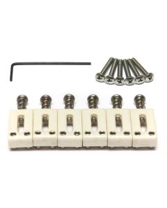 Graph Tech TUSQ Bridge Saddles Set for Strat & Tele, 2-1/16" Spacing, PQ-8000-00