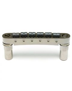 Graph Tech ResoMax NV2 AutoLock Tune-O-Matic Bridge, 6MM BLACK NICKEL PS-8863-BN