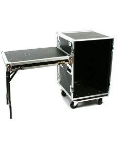 OSP 16-Space ATA 16U Deep Amp Rack Flight Road Tour Case w/ Table - RC16U-20SL