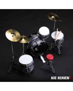 AXE HEAVEN Fab Four Classic Oyster Ringo Starr MINIATURE Drum Set Display Gift