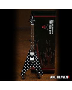 AXE HEAVEN Randy's "Harpoon" Polka Dot Signature Miniature Guitar Display Gift