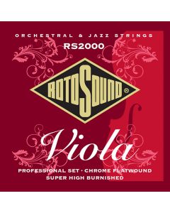 Rotosound RS2000 Chrome Flatwound Viola String Set, 14-43