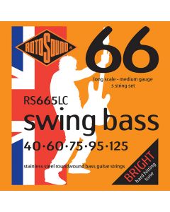 Rotosound RS665LC Long-Scale 5-String Swing Bass Strings Set, 40-125