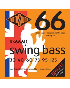 Rotosound RS666LC Long-Scale 6-String Swing Bass Strings Set, 30-125