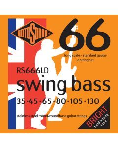 Rotosound RS666LD Long-Scale 6-String Swing Bass Strings Set, 35-130