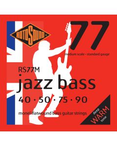 Rotosound RS77M Medium-Scale 4-String Monel Flatwound Bass Strings Set