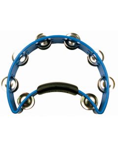 Rhythm Tech RT1040 Blue Tambourine - Nickel Jingles