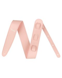 Genuine Fender Vegan Leather Guitar Strap, Shell Pink, 2.5" Wide