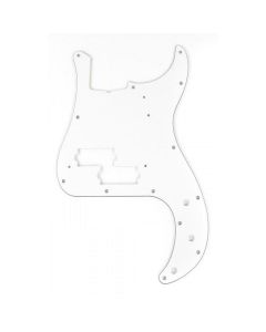 Genuine Fender Pickguard, MIM Deluxe Precision Bass, 13 Hole, White, 3-Ply