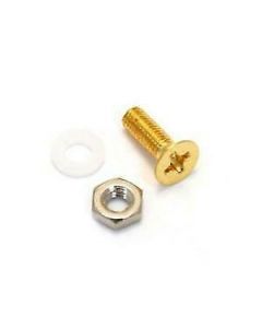 Genuine Gretsch Guitar Pickguard Bracket Mounting Bolt/Screw, GOLD, 006-0872-000