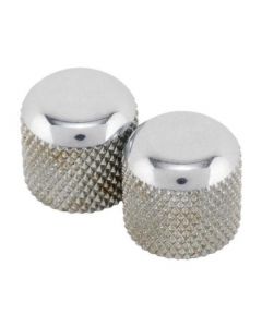 Genuine Fender Road Worn/Relic Aged Telecaster/Tele Chrome Metal Dome Knobs (2)