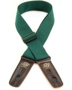 Lock-It Straps Pro Gig Series 2" Dark Green Poly Guitar Strap, Locking Ends