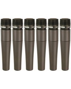 6 Pack - Shure SM57 SM-57 Dunamic Microphones Mics