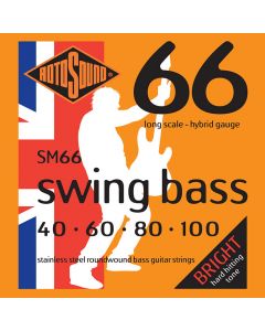 Rotosound SM66 Long-Scale Hybrid 4-String Swing Bass Strings, 40-100