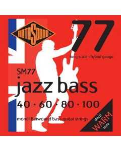 Rotosound SM77 Long-Scale 4-String Jazz Bass Strings Set, 40-100