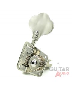 Hipshot 4-In-line HB2 Clover Key Bass Tuners, Nickel, Set of 4 (20210N)