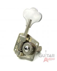 Hipshot 4-In-line HB3 Clover Key Bass Tuners, Nickel, Set of 4 (20310N)