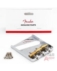 Genuine Fender American/Mexican Vintage Telecaster 3-Saddle Tele Bridge - Chrome