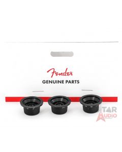 Genuine Fender Stratocaster/Strat Black Guitar Control Knobs - 2 Tone, 1 Volume