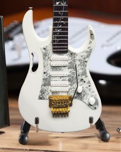 AXE HEAVEN Steve Vai Signature White JEM Miniature Guitar Display Gift