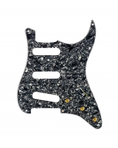 920D Custom SSS Pre-Wired Pickguard for Strat With A Black Pearl Pickguard and S5W Wiring Harness