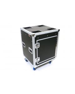 OSP TR12U-20-SR-PD Tour Ready 12-Space 20" Deep Shock Rack Case w/ Pocket Doors