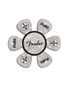 Thalia X Fender Pick Puck, Guitar Pick Holder, Mother of Pearl/Spaghetti Logo