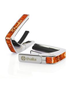 Thalia X Fender Guitar Capo - Chrome, Tortoise w/ Gold Hot Stamp Spaghetti Logo