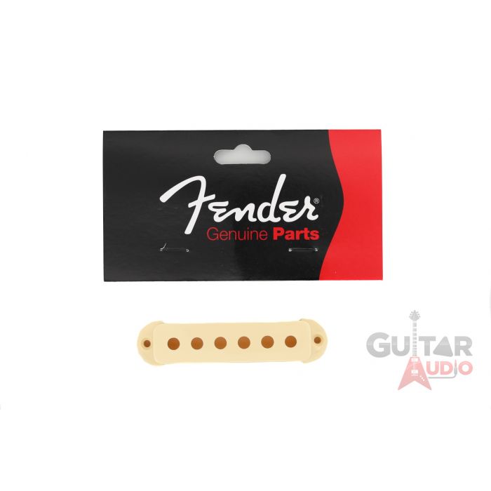 Genuine Fender Jaguar Guitar Pickup Cover - Aged White - 005-4492-049