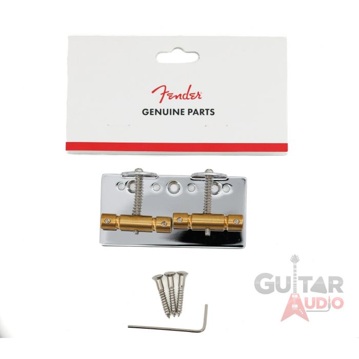 Genuine Fender Squier Vintage Mod 2-Saddle '51 Tele P Bass Bridge with Screws