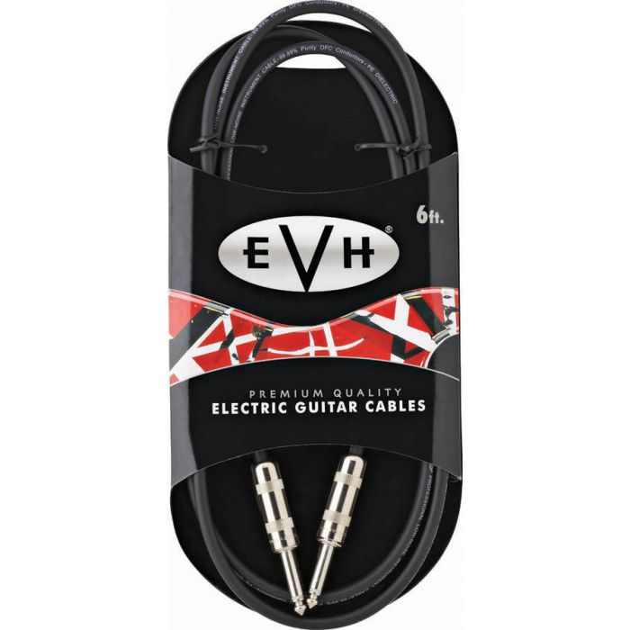 EVH Eddie Van Halen Series Premium Electric Guitar Cable, Straight Ends, 6' ft.