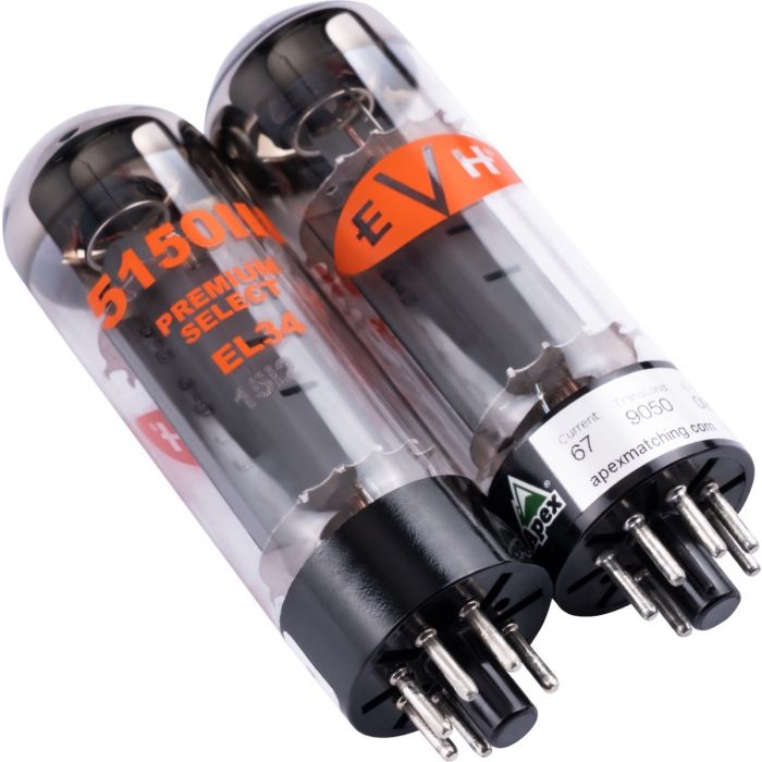 EVH EL34 Amplifier Power Tubes Kit, Pair/Duet Set - 022-3534-002