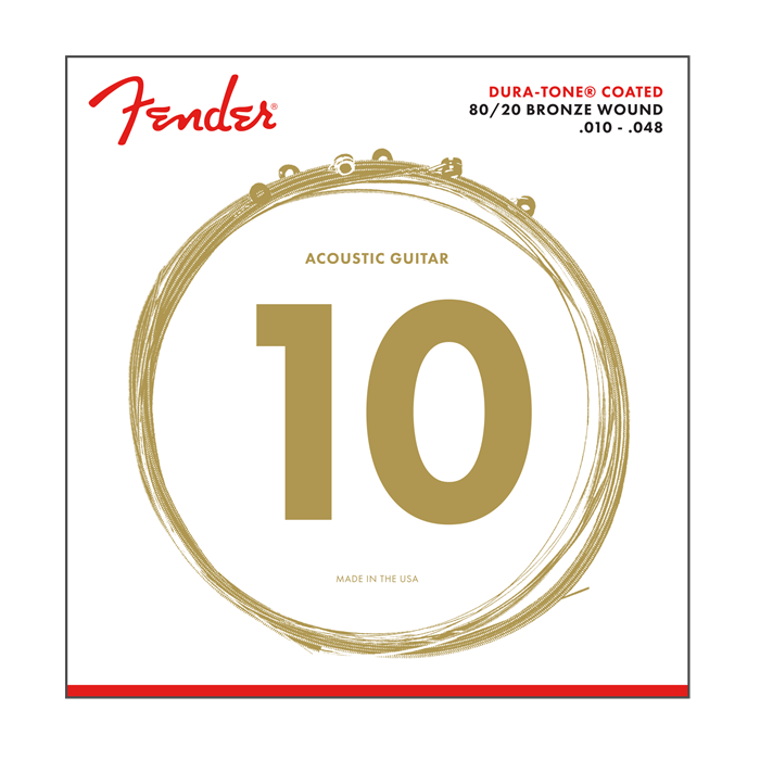 Fender 880XL Dura-Tone Coated Acoustic Guitar Strings - EXTRA LIGHT 10-48