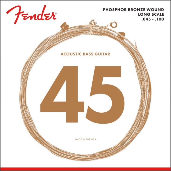 Fender 8060 LONG-SCALE Phosphor Bronze Acoustic Bass Strings - REGULAR 45-100