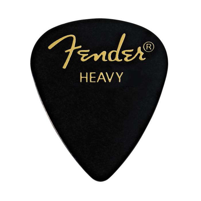 Fender 351 Classic Celluloid Guitar Picks - BLACK - HEAVY - 144-Pack (1 Gross)