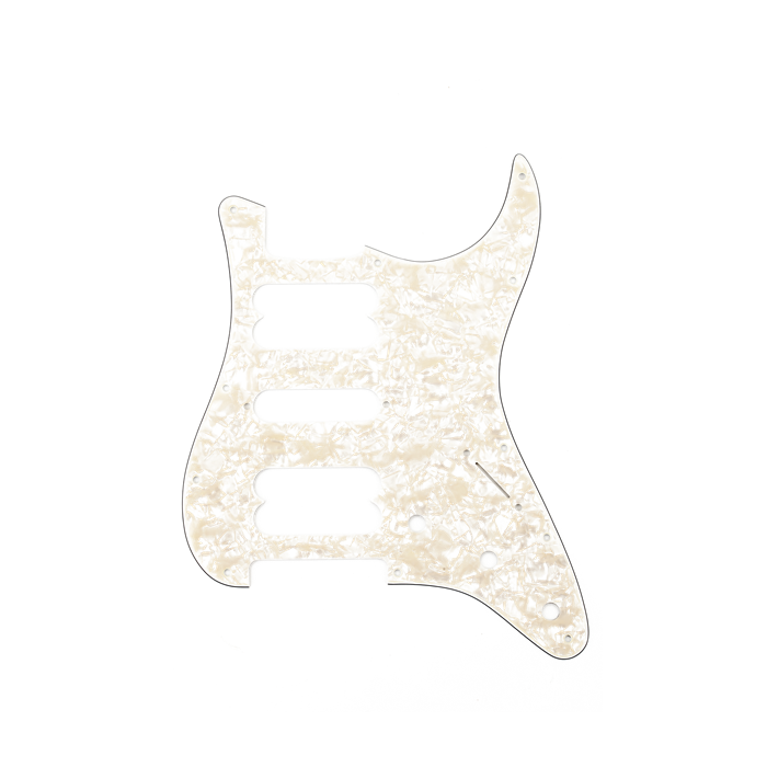 Genuine Fender Pickguard for Fat Strat, H/S/H - AGED WHITE PEARL, 099-2230-000