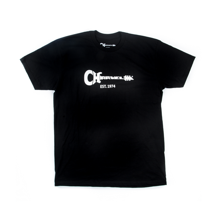 Charvel Guitar Logo Men's T-Shirt Gift, Black, XL (EXTRA LARGE)